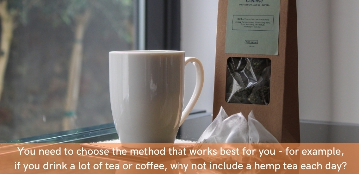 Hemp tea for CBD users