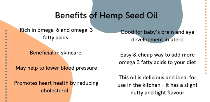 Benefits of hemp seed oil