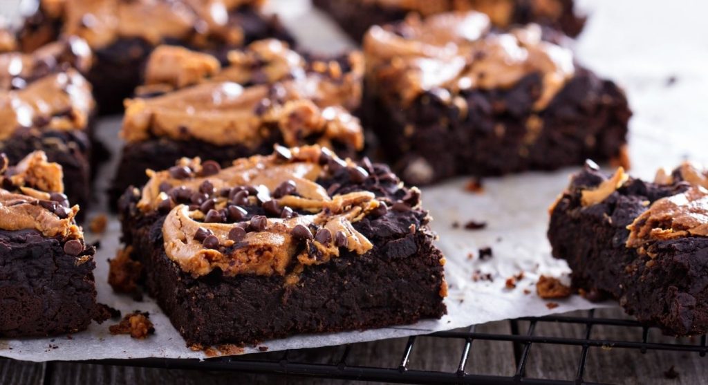 CBD peanut butter brownies