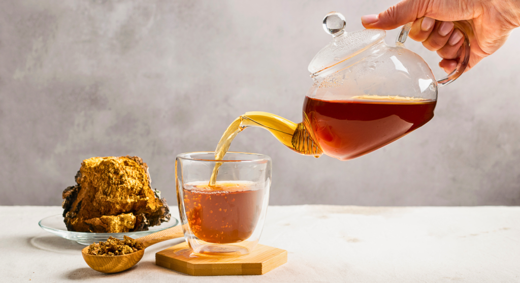 Chaga mushroom tea